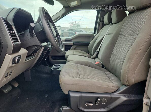 1FTEX1CP5JFA05905 2018 FORD F150 Gray Вид салону спереду