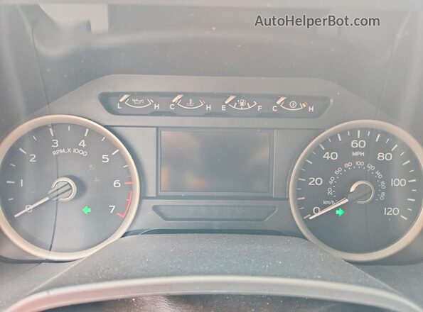 1FTEX1CP5JFA05905 2018 FORD F150 Gray Вид щитка приладів