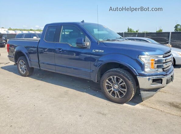 1FTEX1CP5JFC82649 2018 FORD F150 Синий Передняя правая четверть