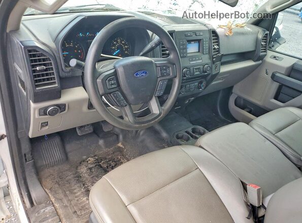 1FTEX1CP5JKE28331 2018 FORD F150 White Вид панелі приладів