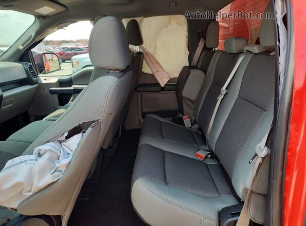 1FTEX1CP5LKF12345 2020 FORD F150 Red Вид задніх сидінь