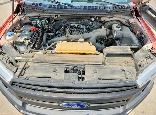 1FTEX1CP5LKF12345 2020 FORD F150 Red Вид задньої частини салону