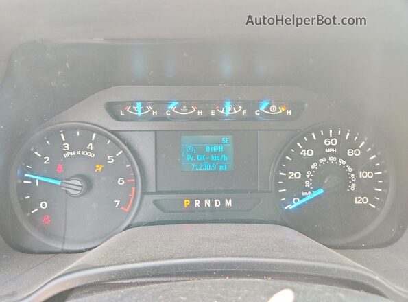 1FTEX1CP5LKF12345 2020 FORD F150 Red Вид щитка приладів