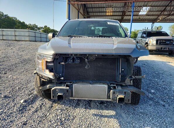 1FTEX1CP6JFB20089 2018 FORD F150 Gray Front view