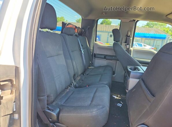 1FTEX1CP6JKD80483 2018 FORD F150 White უკანა სავარძლების ხედი