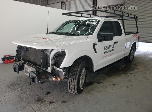 1FTEX1CP6MKE76800 2021 FORD F150 White სალონის 360-გრადუსიანი ხედი
