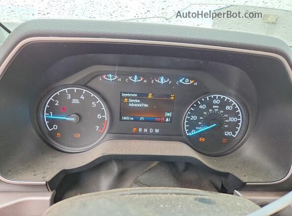 1FTEX1CP6NKE47444 2022 FORD F150 Белый Вид щитка приборов