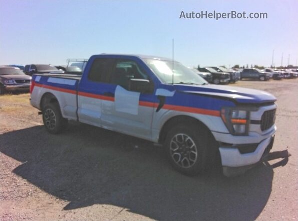 1FTEX1CP6PKD00401 2023 FORD F150 White Delantero derecho