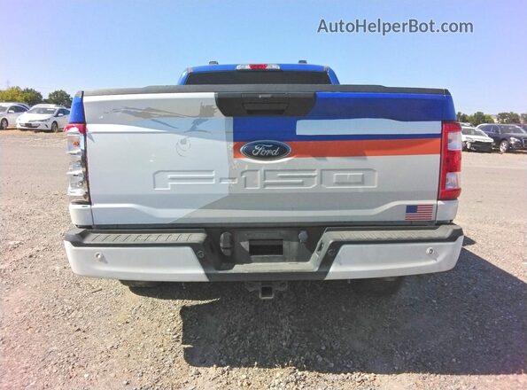 1FTEX1CP6PKD00401 2023 FORD F150 White Vista trasera