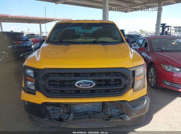 1FTEX1CP6PKE68300 2023 FORD F150 Желтый Вид щитка приборов