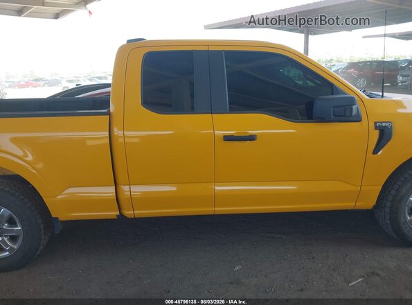 1FTEX1CP6PKE68300 2023 FORD F150 Желтый Вид задней части салона
