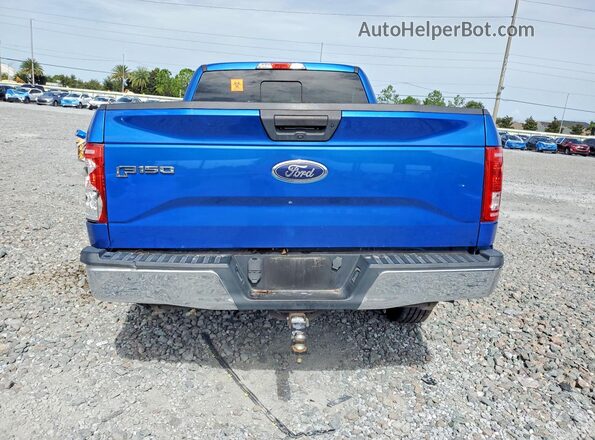 1FTEX1CP7GFA97365 2016 FORD F150 Blue Вид ззаду