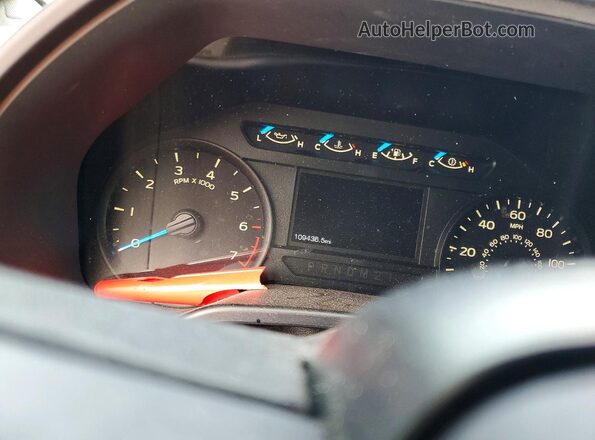 1FTEX1CP7GFA97365 2016 FORD F150 Blue Вид щитка приладів