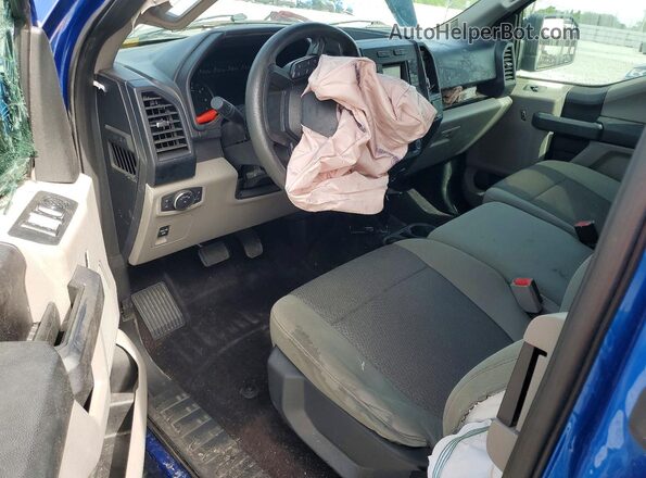 1FTEX1CP7GFA97365 2016 FORD F150 Blue Вид панелі приладів