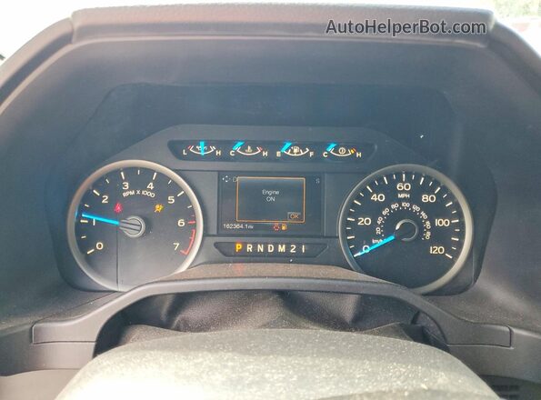 1FTEX1CP7GFC89739 2016 FORD F150 Белый Вид щитка приборов