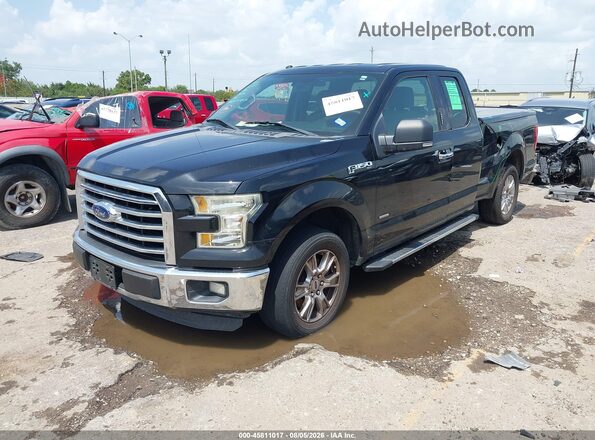 1FTEX1CP7GKF63772 2016 FORD F150 Черный Передняя левая четверть