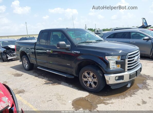 1FTEX1CP7GKF63772 2016 FORD F150 Черный Панорамный вид салона 360°