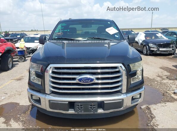 1FTEX1CP7GKF63772 2016 FORD F150 Черный Вид задней части салона