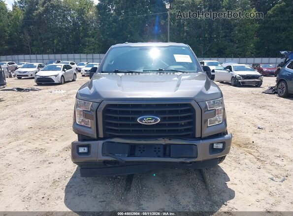 1FTEX1CP9HFA56415 2017 FORD F150 Gray ხელსაწყოთა პანელის ხედი