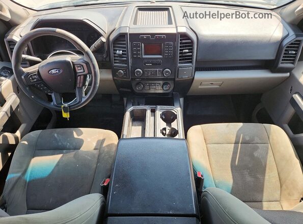 1FTEX1CP9HKC16574 2017 FORD F150 Gray Առջևի վահանակի տեսք