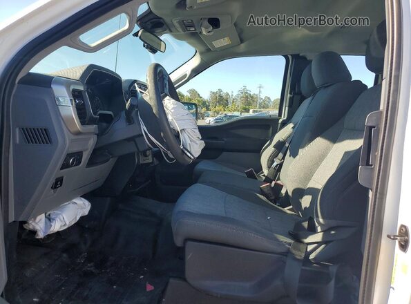 1FTEX1CP9NKF05644 2022 FORD F150 White Widok wnętrza z przodu