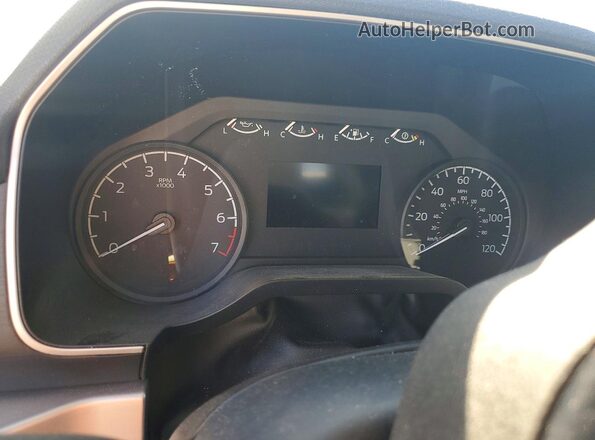 1FTEX1CP9NKF05644 2022 FORD F150 White Widok zestawu wskaźników