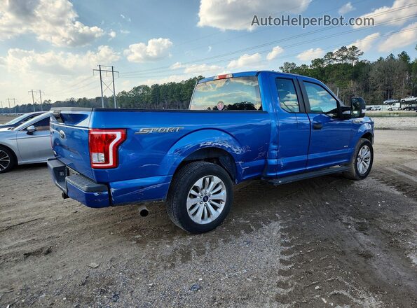 1FTEX1CPXGKE53220 2016 FORD F150 Blue Trasero derecho