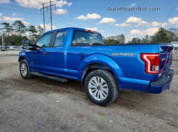 1FTEX1CPXGKE53220 2016 FORD F150 Blue Trasero izquierdo