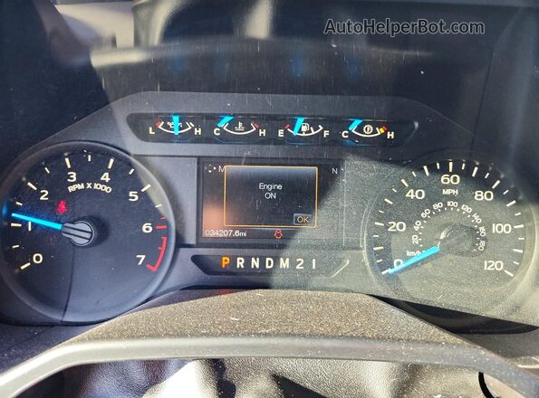 1FTEX1CPXGKE53220 2016 FORD F150 Blue Vista del cuadro de instrumentos