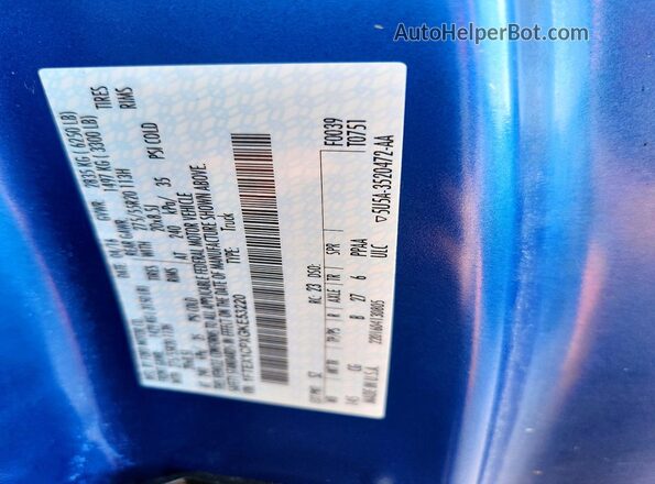 1FTEX1CPXGKE53220 2016 FORD F150 Blue Vista del compartimento del motor