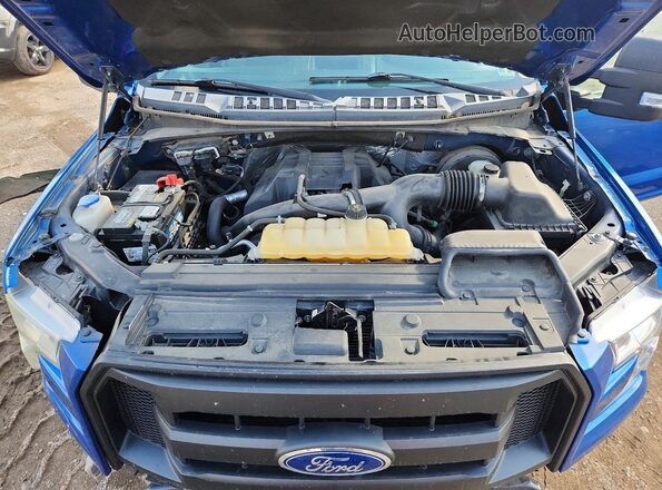 1FTEX1CPXGKE53220 2016 FORD F150 Blue Vista interior trasera