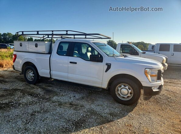 1FTEX1CPXMKE12257 2021 FORD F150 White Delantero derecho