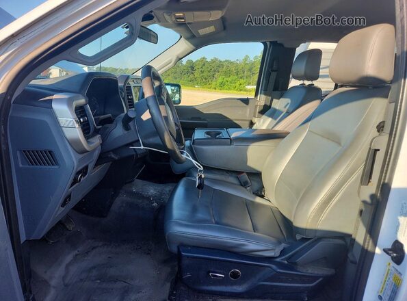 1FTEX1CPXMKE12257 2021 FORD F150 White Vista interior delantera