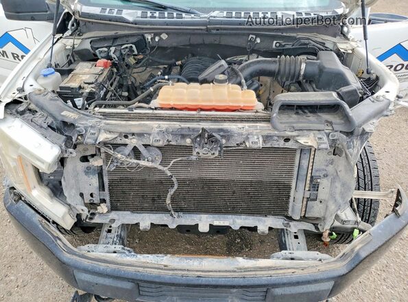 1FTEX1E51JKC56553 2018 FORD F150 Белый Вид задней части салона
