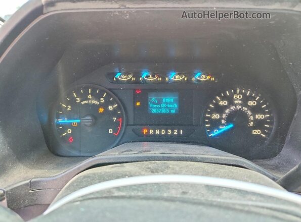1FTEX1E85GKD83289 2016 FORD F150 White Սարքավորումների վահանակի տեսք
