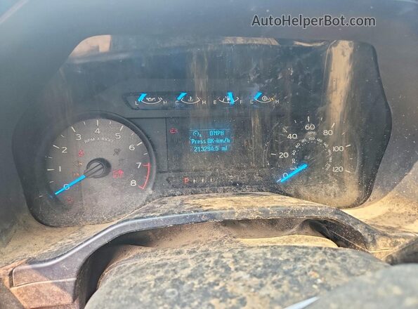 1FTEX1E88GFB85833 2016 FORD F150 Silver Вид щитка приладів