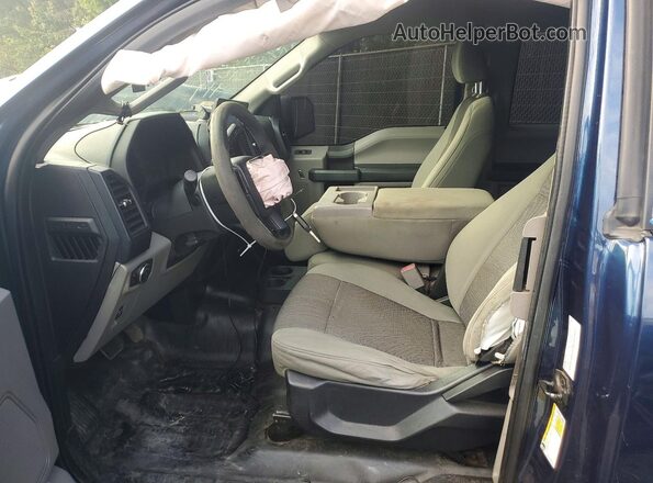 1FTEX1E8XGFC72598 2016 FORD F150 Blue Front interior view