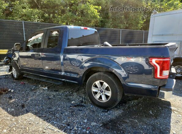 1FTEX1E8XGFC72598 2016 FORD F150 Blue Rear left