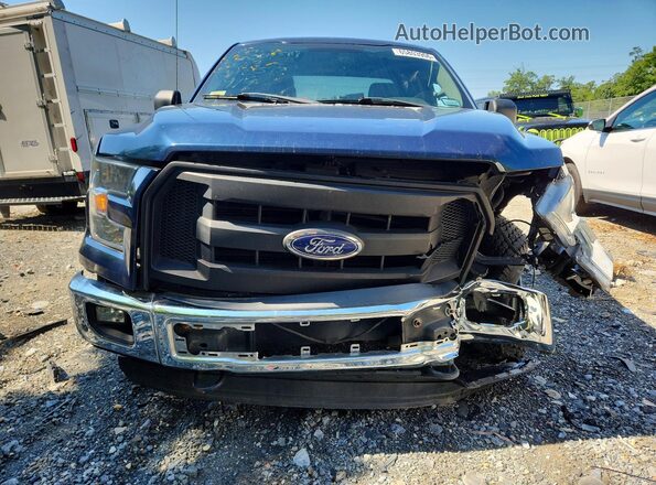 1FTEX1E8XGFC72598 2016 FORD F150 Blue Front view