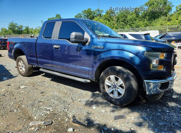 1FTEX1E8XGFC72598 2016 FORD F150 Blue Front right