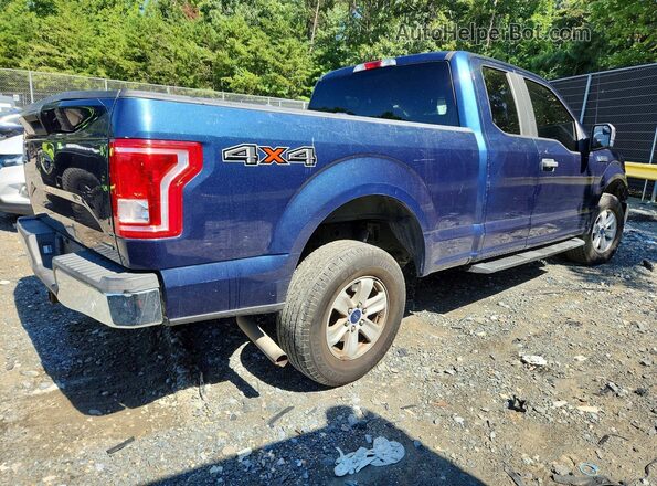 1FTEX1E8XGFC72598 2016 FORD F150 Blue Rear right
