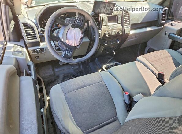 1FTEX1E8XGFC72598 2016 FORD F150 Blue Dashboard view