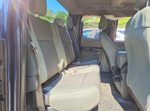 1FTEX1E8XGFC72598 2016 FORD F150 Blue Rear seats view