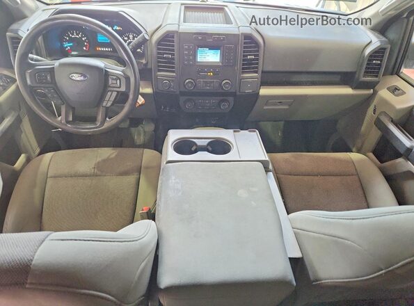1FTEX1EB0KKD16118 2019 FORD F150 White Вид панелі приладів