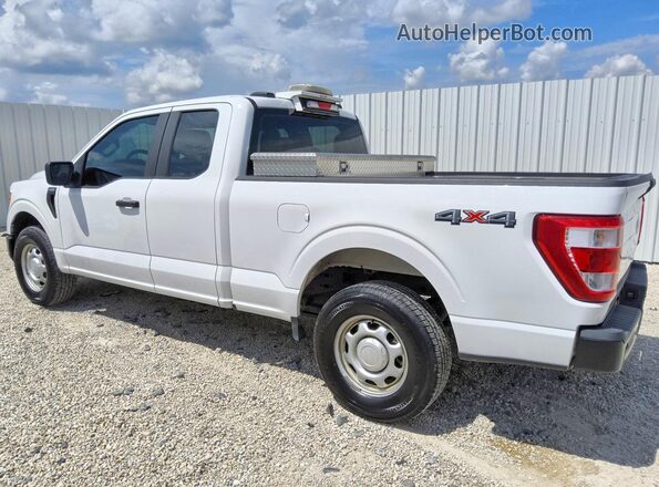 1FTEX1EB2MKE45142 2021 FORD F150 White Հետևի ձախ