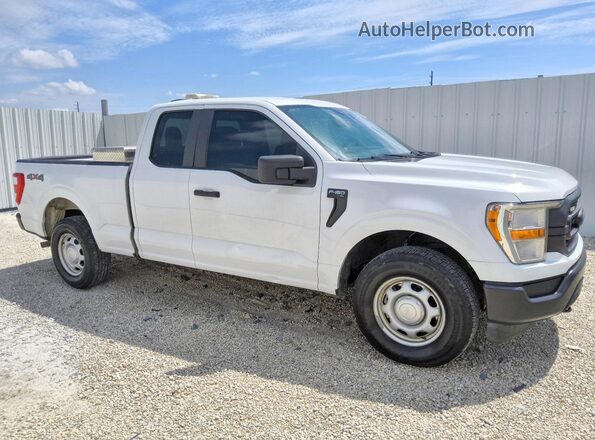 1FTEX1EB2MKE45142 2021 FORD F150 White Առջևի աջ