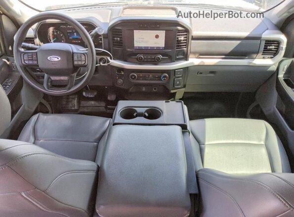 1FTEX1EB2MKE45142 2021 FORD F150 White Առջևի վահանակի տեսք