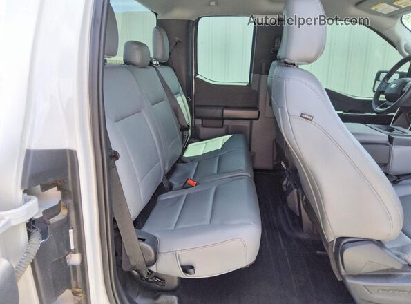 1FTEX1EB2MKE45142 2021 FORD F150 White Հետևի նստատեղերի տեսք