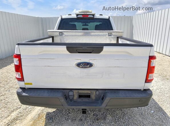 1FTEX1EB2MKE45142 2021 FORD F150 White Հետևի տեսք