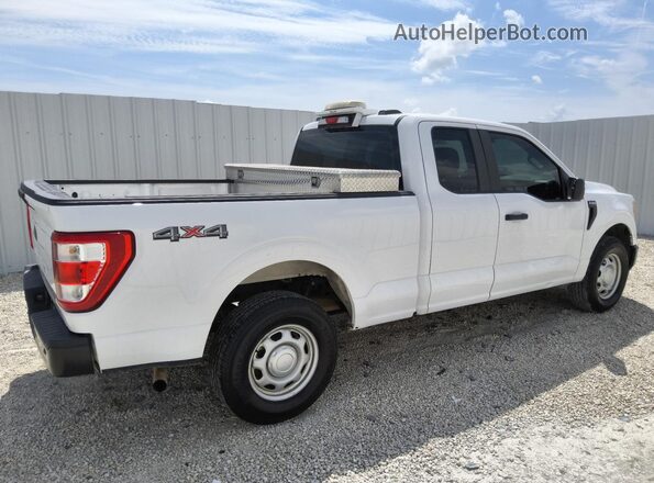 1FTEX1EB2MKE45142 2021 FORD F150 White 